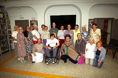 Казачья вечёрка в библиотеке для слепых